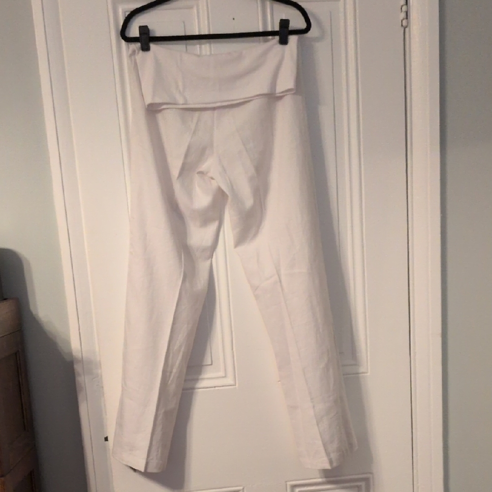 Just Living White Wide Leg Pants - Picture 3 of 7